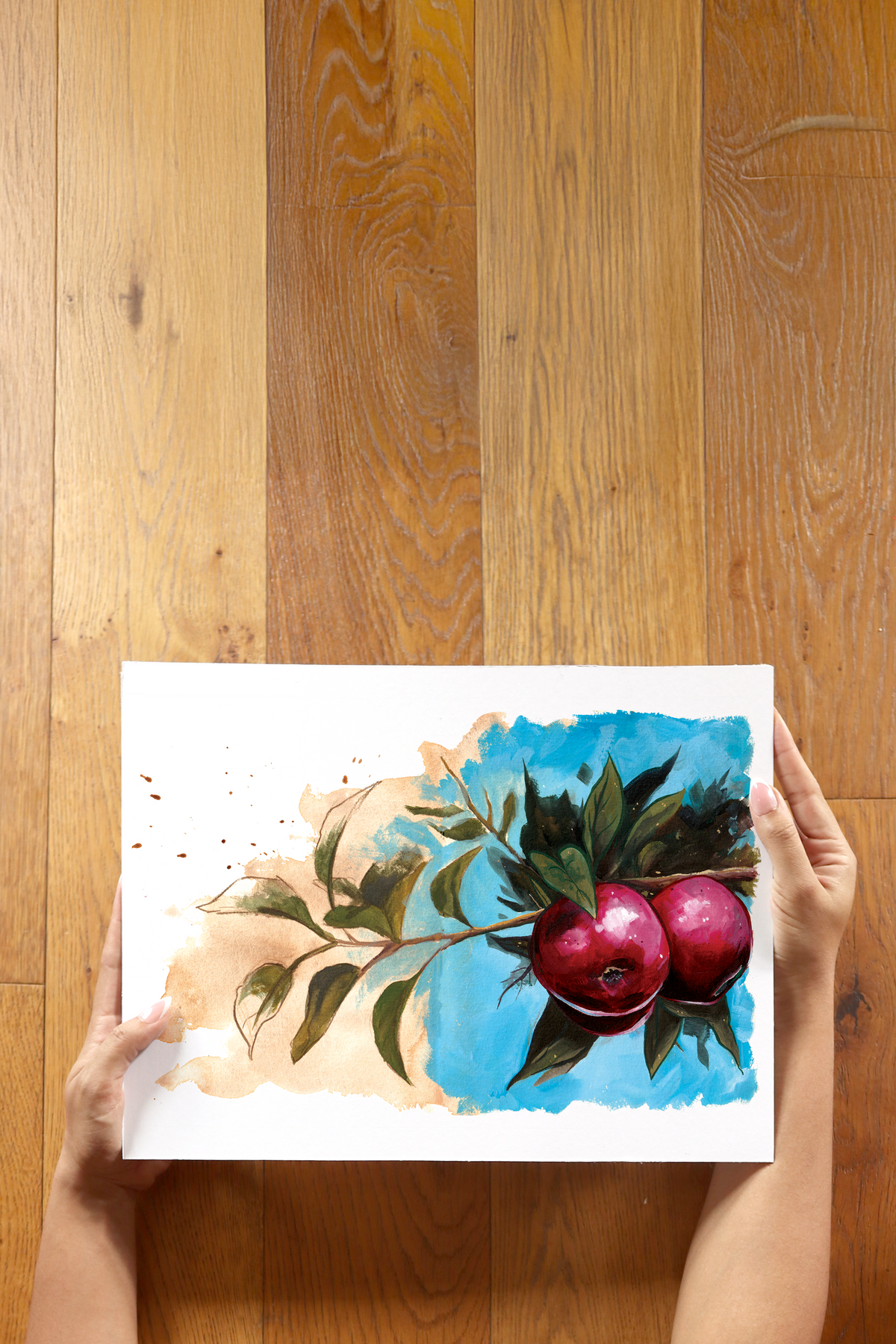 Apples Print - Original Gouache Sketchbook Illustration